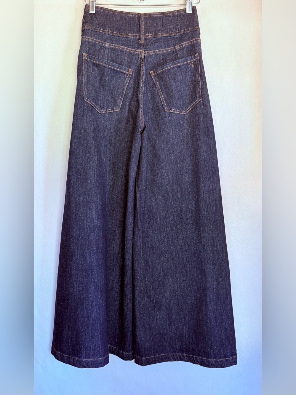 Pilcro Wide-Leg Dark Indigo Jeans - Picture 2 of 6